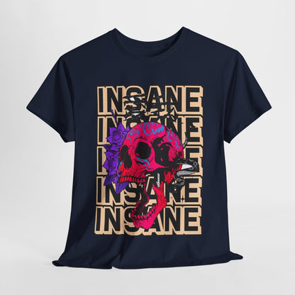 Edgy Skull Art Unisex Heavy Cotton Tee - Perfect for Alternative Fashion Lovers