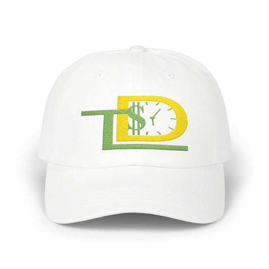 Classic Dad Cap with Green and Yellow Design, Casual Hat for Fathers, Gift for Dads, Summer Accessory, Adjustable Baseball Cap