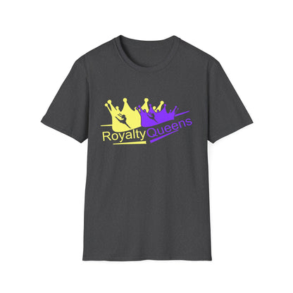 Royalty Queens Unisex Softstyle T-Shirt | Vibrant Crown Print | Perfect for Birthdays, Celebrations, and Everyday Wear