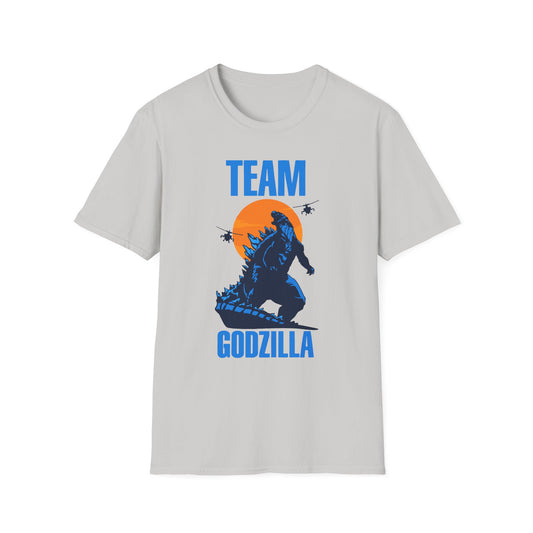 Team Godzilla Unisex Softstyle T-Shirt – Comfortable Graphic Tee for Movie Fans