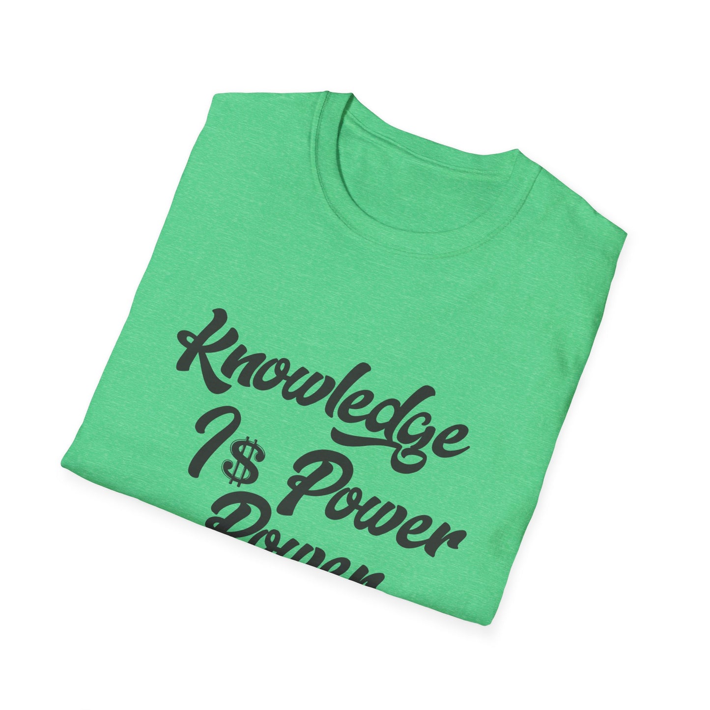Knowledge Is Power Unisex Softstyle T-Shirt - Stylish Motivational Tee