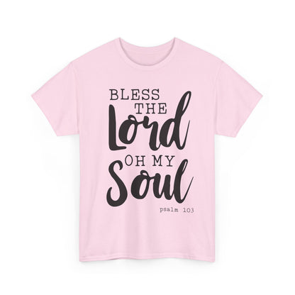 Bless the Lord Unisex Heavy Cotton Tee - Inspirational Christian Shirt