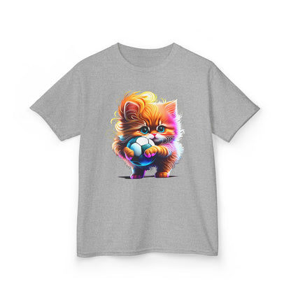 Colorful Kitten Kids Tee - Fun, Playful Cotton T-Shirt for Cat Lovers