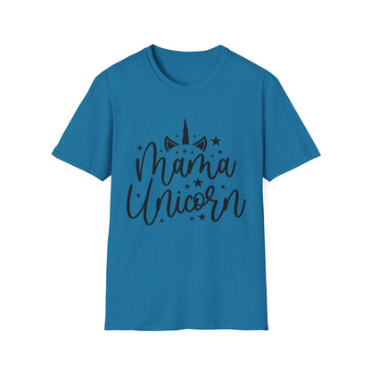 Mama Unicorn Unisex Softstyle T-Shirt – Perfect Gift for Moms, Magical Occasions & Everyday Wear