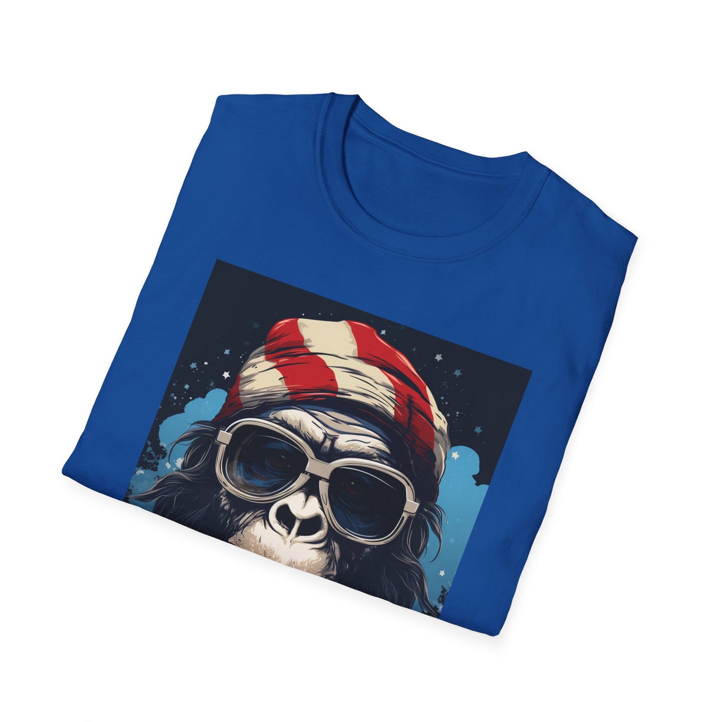 Cool Gorilla Graphic Tee, Fun Casual Wear, Perfect for Gifts, Chill Vibes, Great for Parties, Everyday Style, Unique Fashion Statement