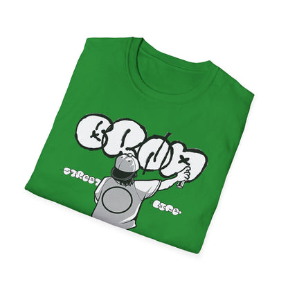 Skateboard Graffiti T-Shirt – Unisex Softstyle Tee for Streetwear Fans