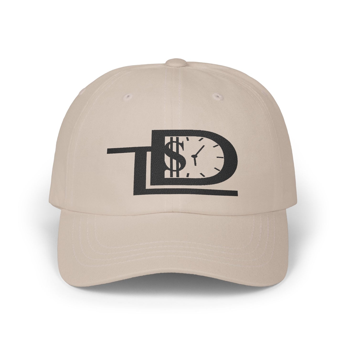 Classic Dad Cap with Dollar Clock Design | Trendy Unisex Hat, Gift for Father's Day, Stylish Everyday Accessory, Adjustable Cap