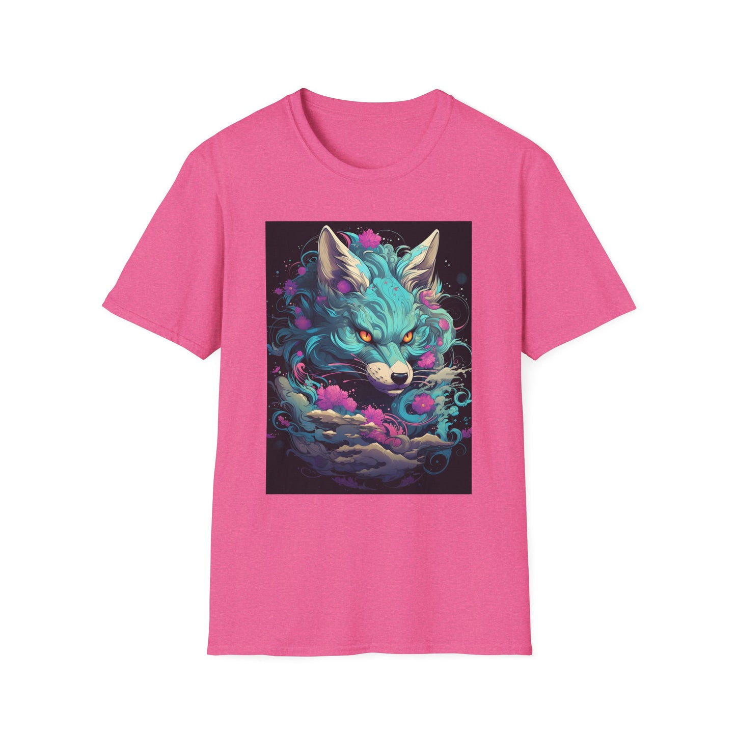 Mystical Wolf T-Shirt | Unisex Softstyle Tee, Fantasy Apparel, Gift for Nature Lovers, Unique Statement Shirt, Casual Fashion