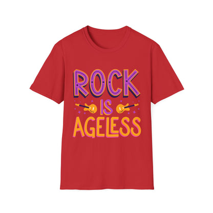 Rock is Ageless T-Shirt | Unisex Softstyle Tee for Music Lovers, Festival Wear, Gift for Musicians, Retro Apparel