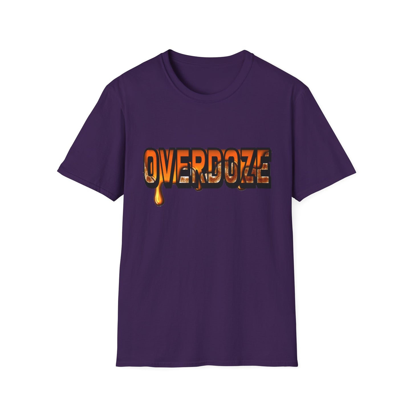 Street Style Unisex T-Shirt with 'OVERDOZE' Graphic