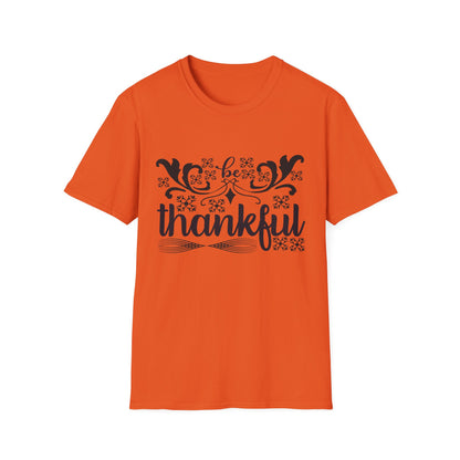 Thankful Unisex Softstyle T-Shirt - Fall Fashion, Thanksgiving Gift, Casual Wear, Gratitude Tees, Everyday Comfort