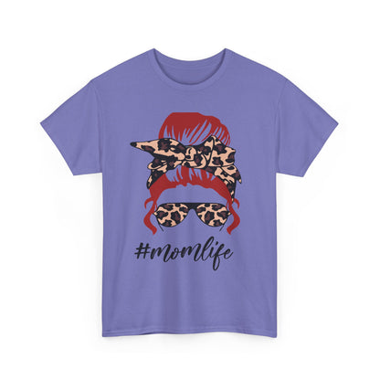 #Momlife Unisex Heavy Cotton Tee - Stylish & Comfortable T-Shirt for Moms