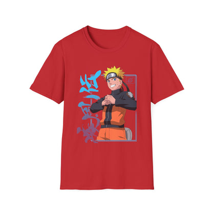 Anime-Inspired Unisex Softstyle T-Shirt - Naruto Design