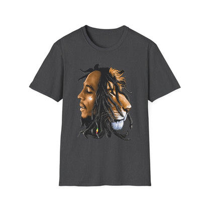 Rasta Lion Unisex Softstyle T-Shirt - Reggae Vibes Inspired Apparel