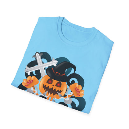 Halloween Pumpkin Graphic Tee, Unisex T-Shirt, Fall Fashion, Spooky Season Shirt, Trick or Treat Apparel, Casual Halloween Outfit