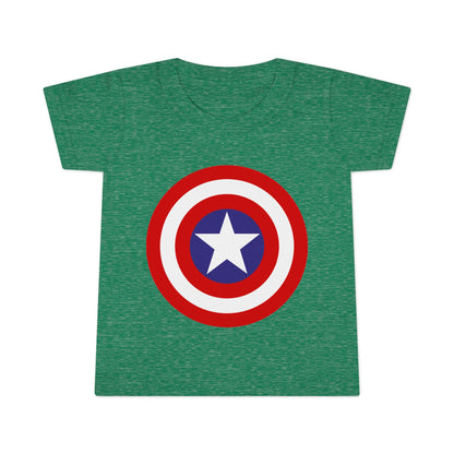 Captain Shield Toddler T-shirt, Kids Superhero Shirt, Birthday Outfit, Gift for Boys, Marvel Inspired Apparel