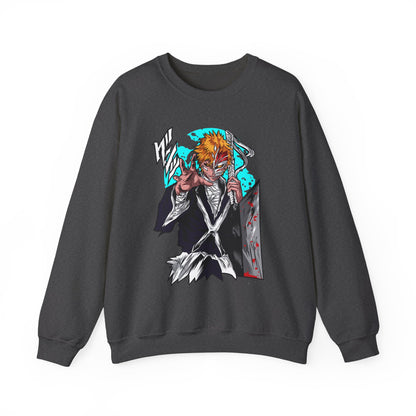 Anime Demon Slayer-Inspired Crewneck Sweatshirt — Ichigo-Style Character Art