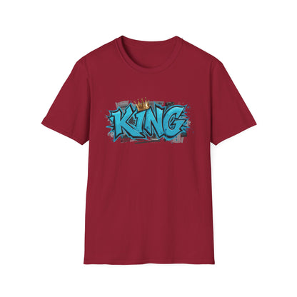 King Graffiti Unisex T-Shirt | Cool Urban Style Tee, Streetwear Fashion, Unique Gift for Him, Self-Expression, Birthday Present