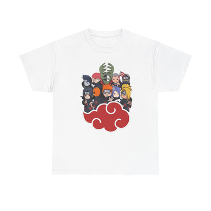 Anime-Inspired Unisex Heavy Cotton Tee - Naruto Characters Design