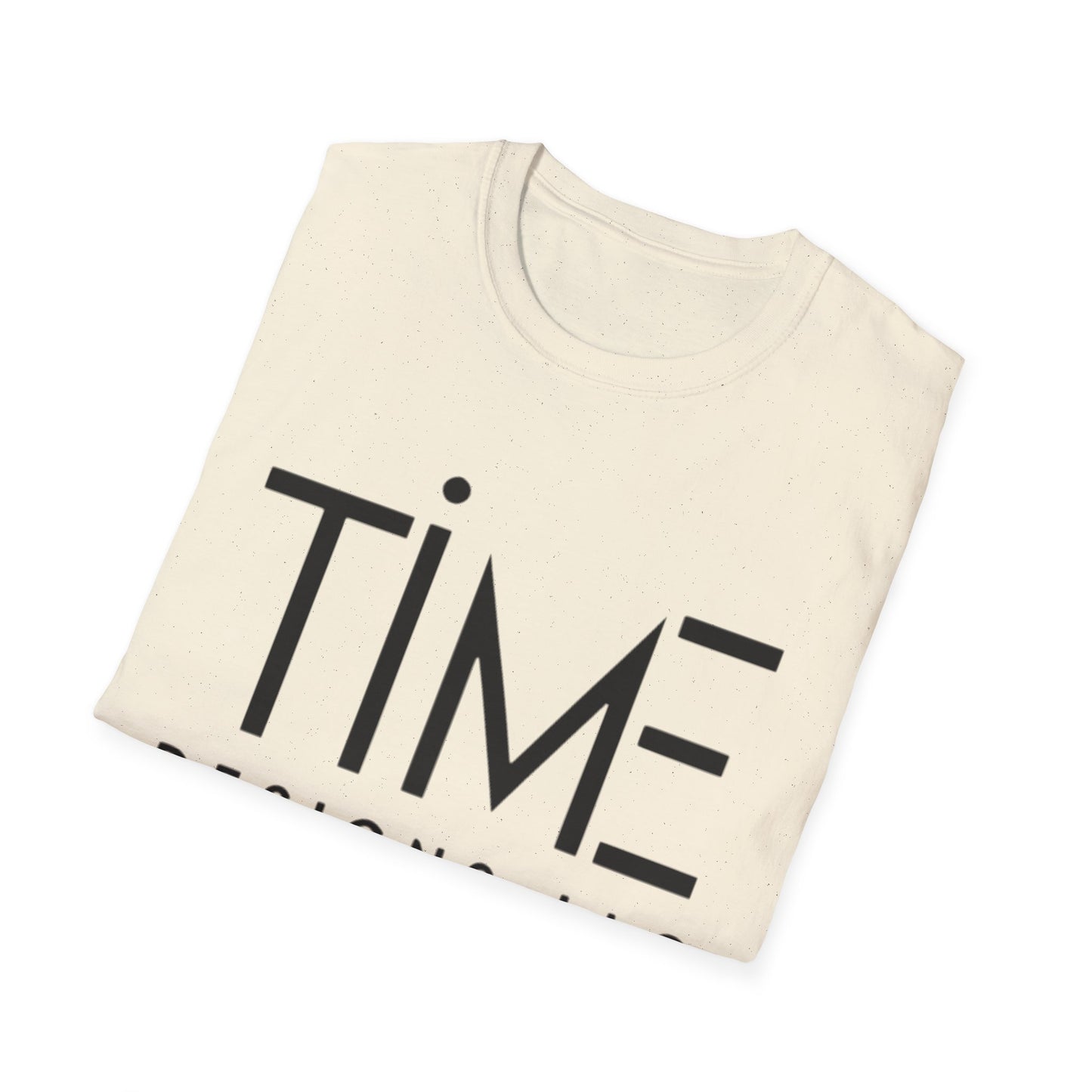 Minimalist Time Design Unisex T-Shirt, Casual Wear, Gift for Him/Her, Everyday Style, Graphic Tee, Modern Apparel
