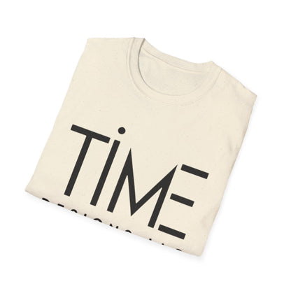 Minimalist Time Design Unisex T-Shirt, Casual Wear, Gift for Him/Her, Everyday Style, Graphic Tee, Modern Apparel