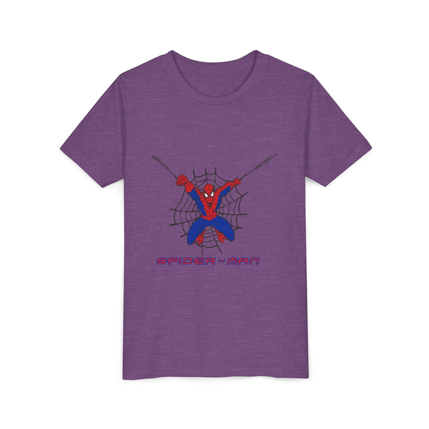 Spider-Man Youth Short Sleeve Tee - Fun Graphic Tee for Kids, Superhero Shirt, Birthday Gift, Comic Theme Apparel, Playtime Wear