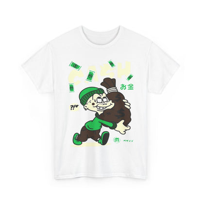 Cash Cartoon Unisex Heavy Cotton Tee - Streetwear Vibe