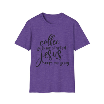 Coffee & Jesus Unisex Softstyle T-Shirt - Inspirational Christian Tee