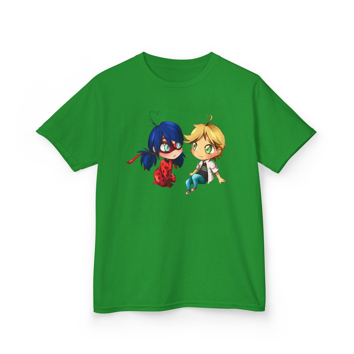 Kids Cute Chibi Characters Tee, Lightweight T-Shirt for Playtime, Gifts for Boys & Girls, Cartoon Lover Apparel, Birthday Outfit