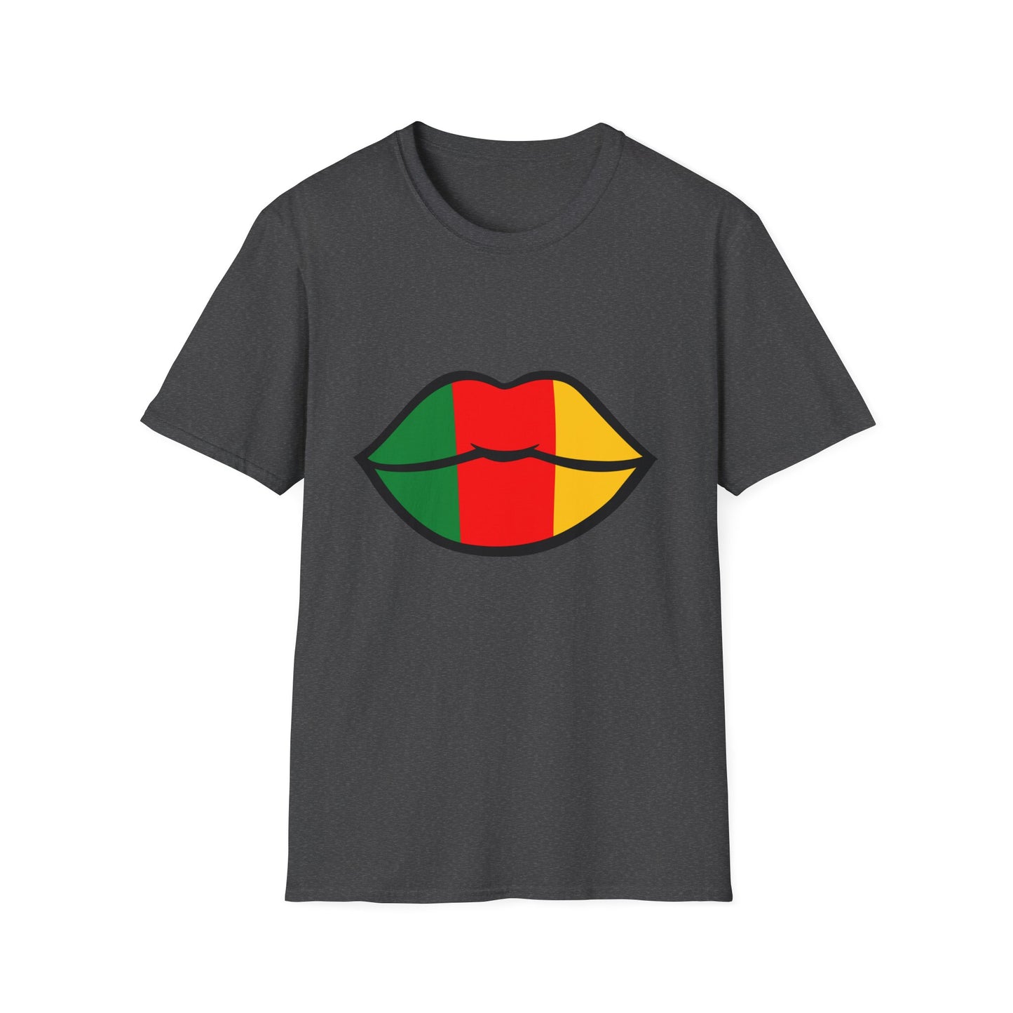 Cameroon Lips Unisex Softstyle T-Shirt, Graphic Tee, Statement Shirt, Cultural Pride Apparel, Casual Wear, Gift Idea