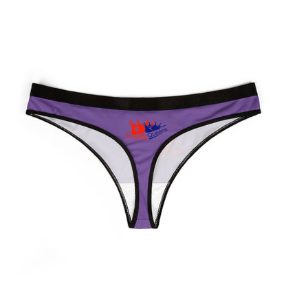 Royalty Queens Women's Thongs - Purple Lingerie for Confident Women