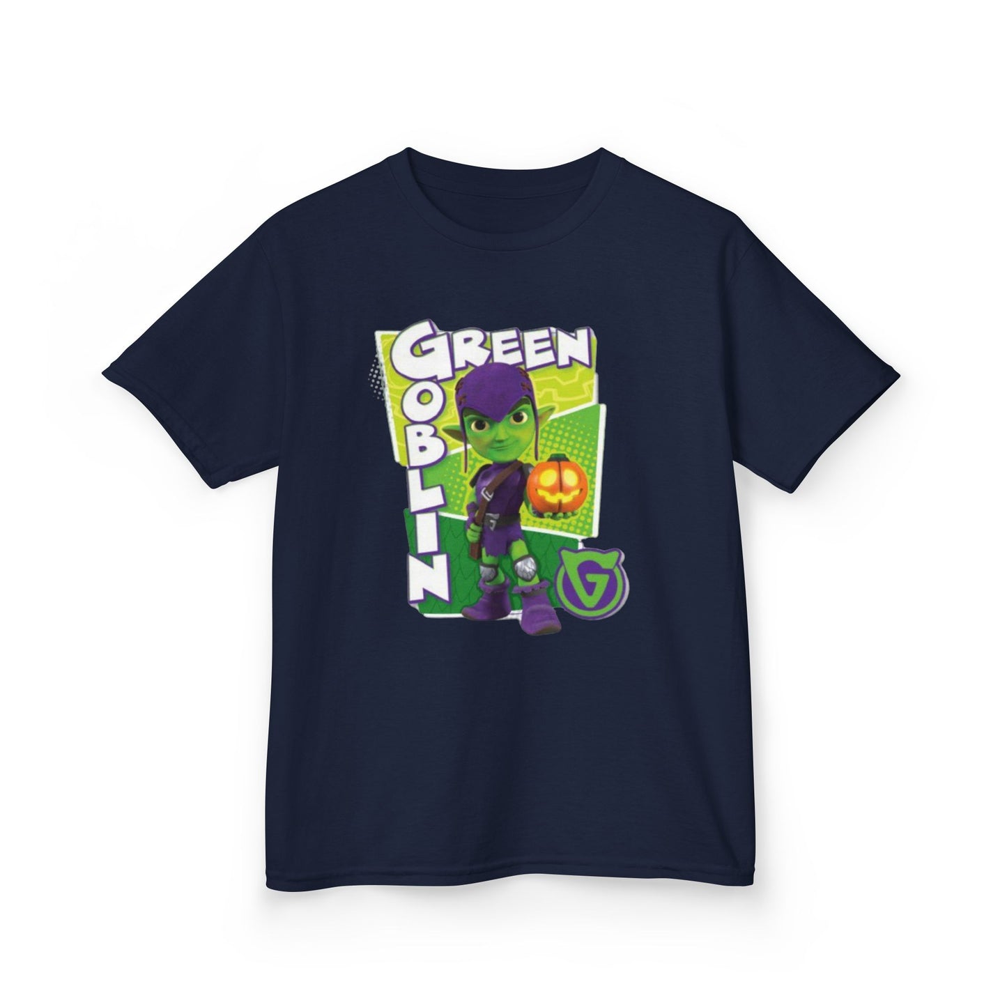 Kids Green Goblin Tee - Fun Halloween T-Shirt for Kids