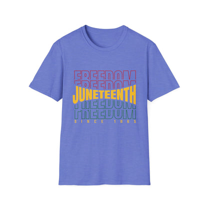Juneteenth Freedom T-Shirt, Unisex Softstyle Tee, Celebrate Freedom, African American History, Independence Day Shirt, Gift for Activists