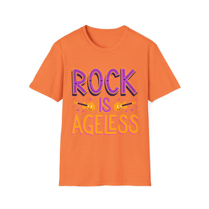 Rock is Ageless T-Shirt | Unisex Softstyle Tee for Music Lovers, Festival Wear, Gift for Musicians, Retro Apparel