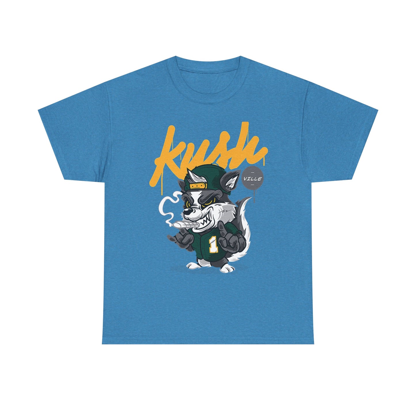 Kush Vibe Unisex Heavy Cotton Tee - Trendy Streetwear Graphic T-Shirt