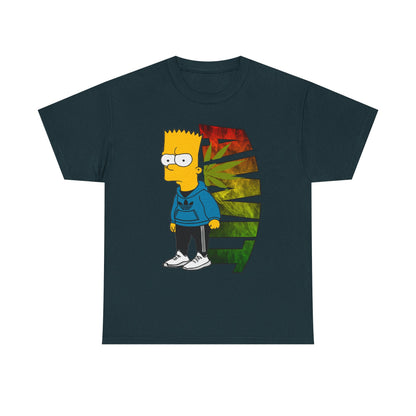 Unisex Heavy Cotton Tee - Bart Simpson Graffiti Style