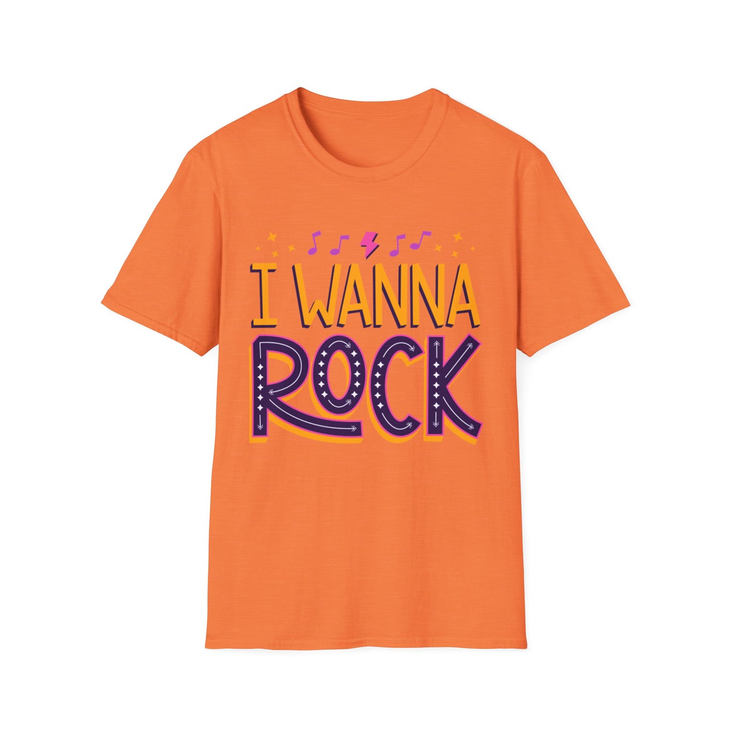 Rock the Day Unisex Softstyle T-Shirt - Music Lover Gift, Concert T-Shirt, Statement Tee, Fun Casual Wear, Rock Music Apparel
