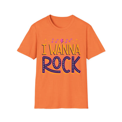 Rock the Day Unisex Softstyle T-Shirt - Music Lover Gift, Concert T-Shirt, Statement Tee, Fun Casual Wear, Rock Music Apparel