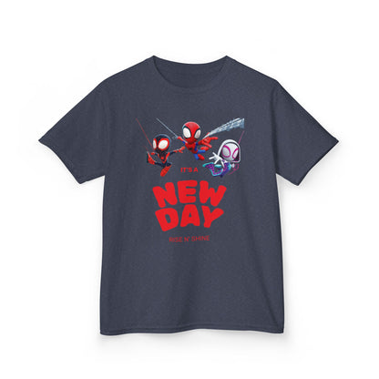 Superhero Kids T-Shirt, Fun Cotton Tee for Boys and Girls, Birthday Gift, Casual Wear, Everyday Style, Spider-Man Inspired Tee