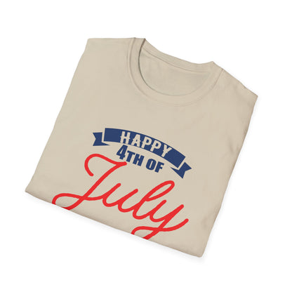 Happy 4th of July Unisex T-Shirt, Independence Day Tee, Summer Celebration Shirt, Patriotic Apparel, Casual Festival Wear