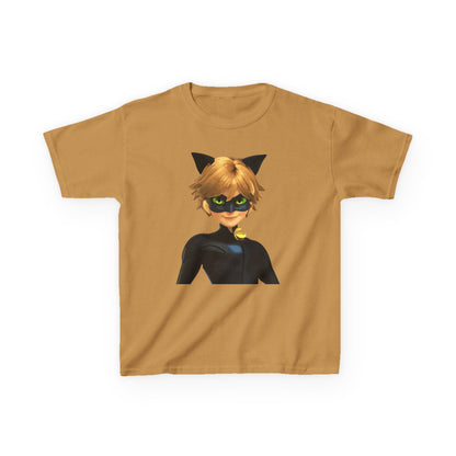 Kids Cat Superhero Tee, Cartoon Shirt, Children's Birthday Gift, Fun Playwear, Gift for Kids, Cat Lover Gift