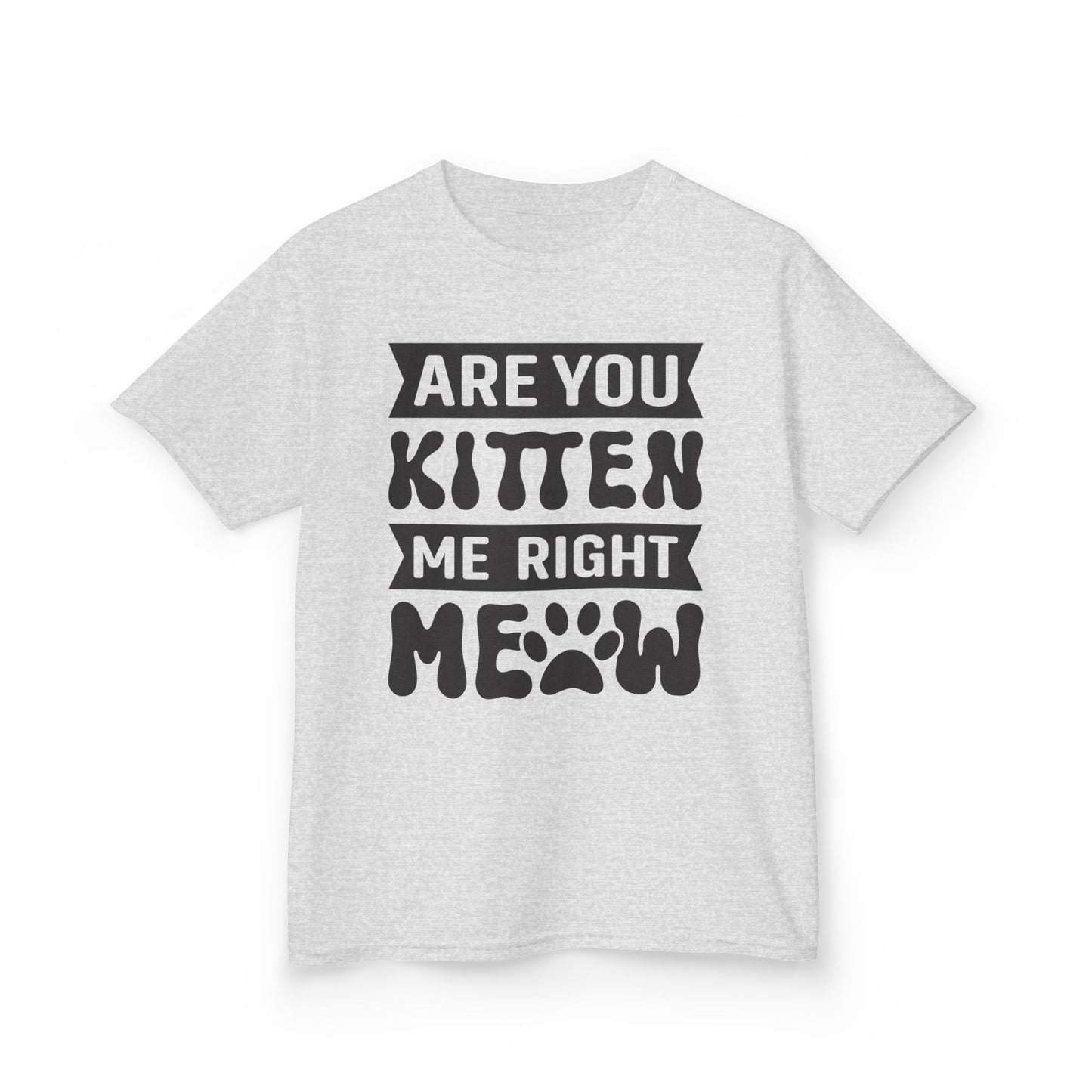 Cute Kids Tee - "Are You Kitten Me Right Meow" T-Shirt for Cat Lovers, Birthday Gift, Funny Pet Shirt, Kids' Humor Clothing, Animal [...]