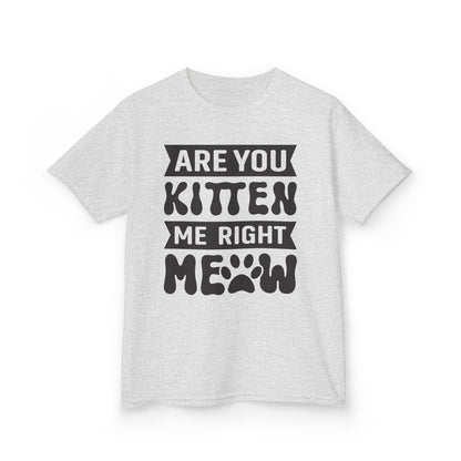 Cute Kids Tee - "Are You Kitten Me Right Meow" T-Shirt for Cat Lovers, Birthday Gift, Funny Pet Shirt, Kids' Humor Clothing, Animal [...]