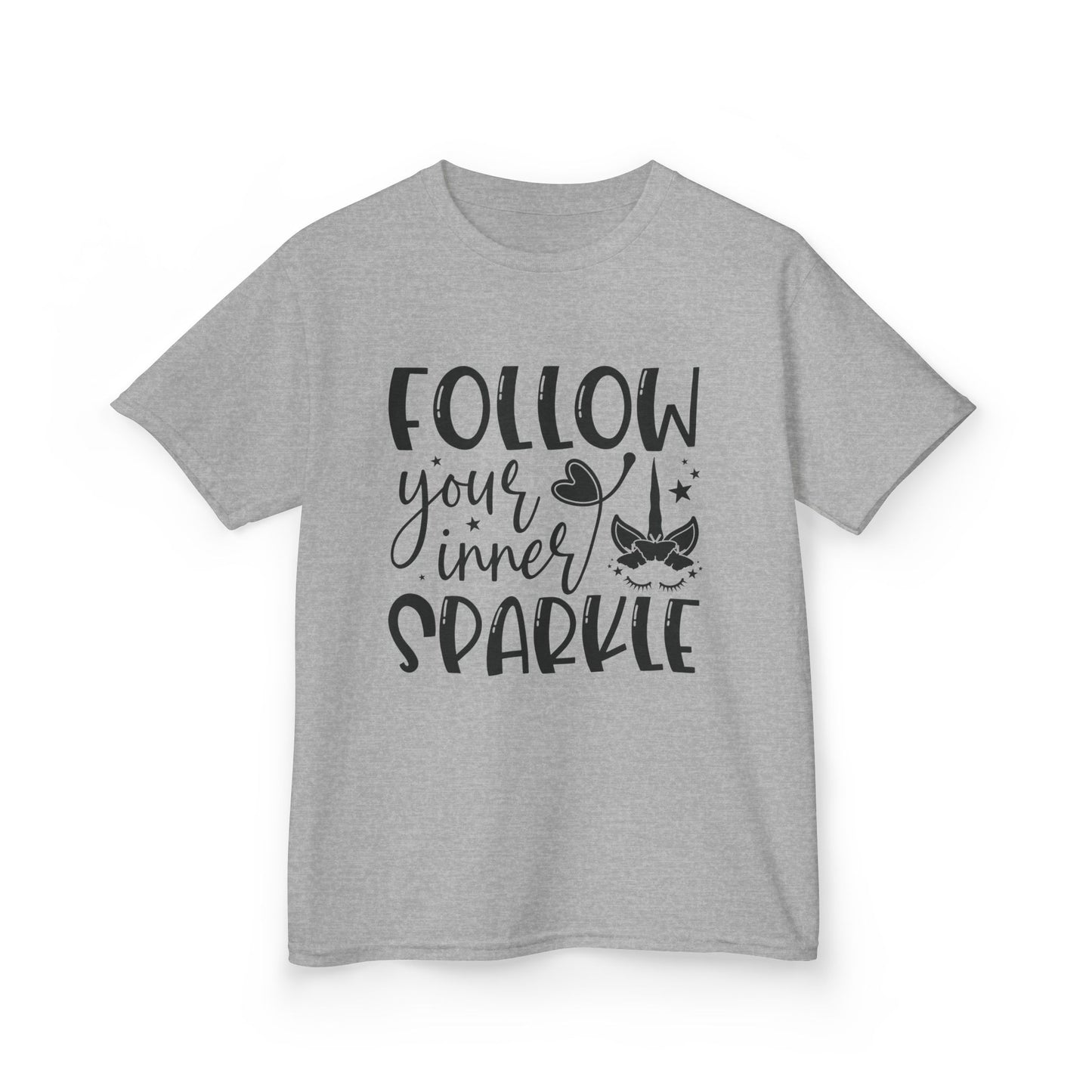 Kids 'Follow Your Inner Sparkle' Tee - Fun Cotton Shirt for Creative Kids