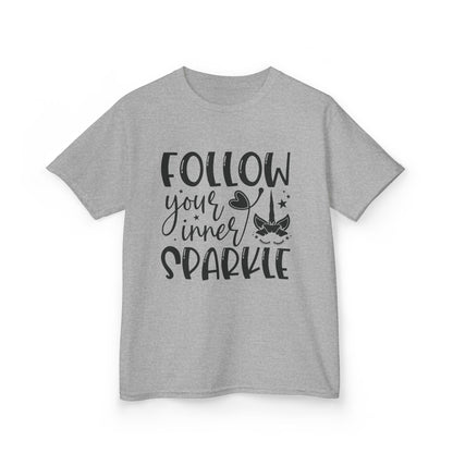 Kids 'Follow Your Inner Sparkle' Tee - Fun Cotton Shirt for Creative Kids