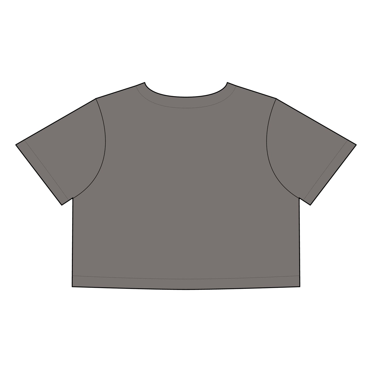 Royalty Queens Faded Crop Tee - Stylish Women's Tee for Confident Queens