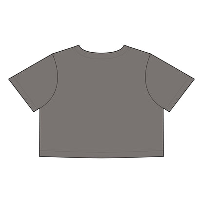 Royalty Queens Faded Crop Tee - Stylish Women's Tee for Confident Queens