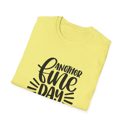 Another Fine Day Ruined by Adulthood Unisex Softstyle T-Shirt, Funny Graphic Tee, Gift for Millennials, Casual Wear, Humor Shirt