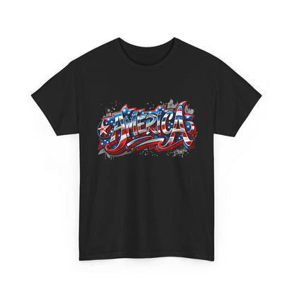 America Graphic Unisex Tee | Casual Wear, Independence Day Gift, Birthday Gift, Summer Outfit, Patriotic Shirt, Unisex Clothing