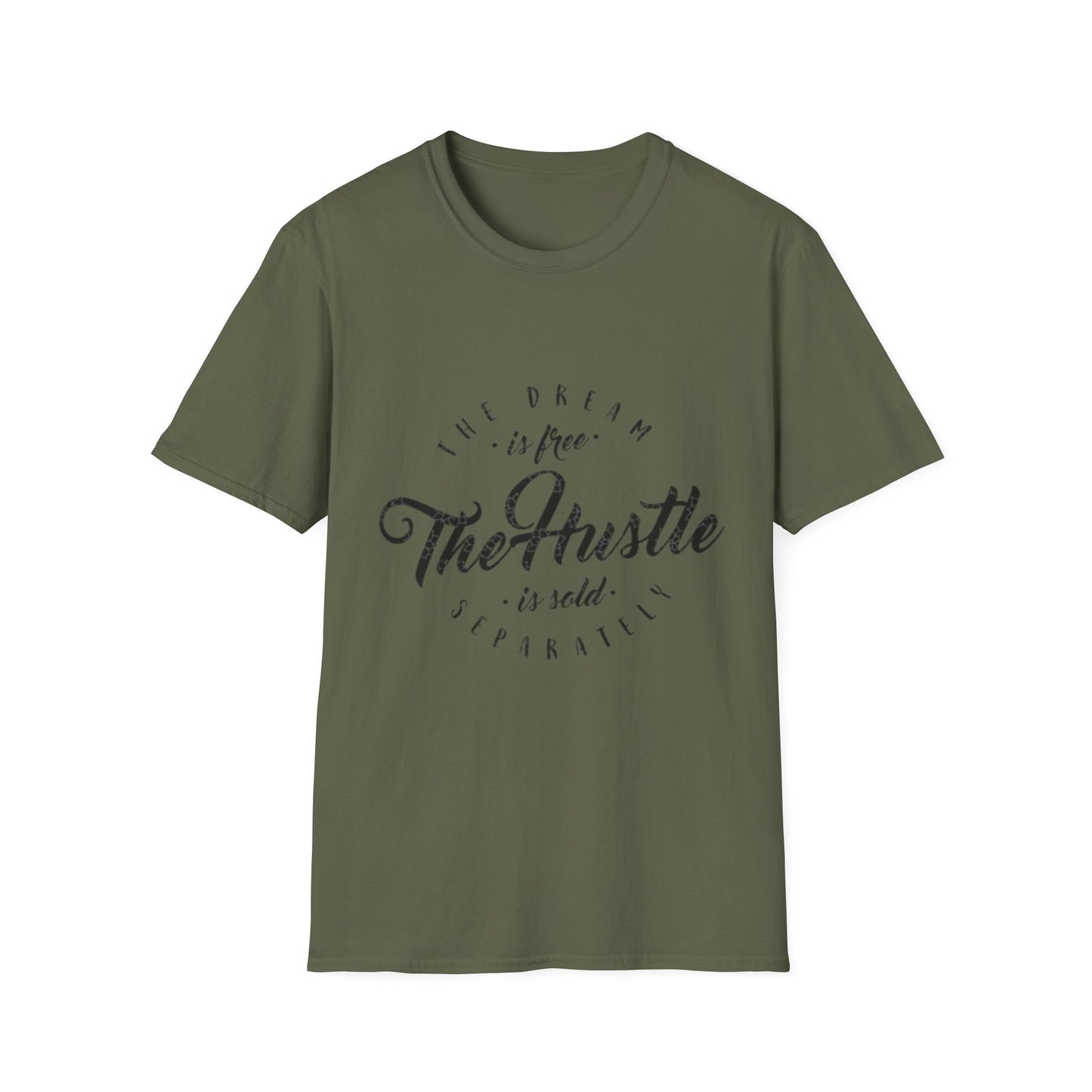 The Hustle Unisex Softstyle T-Shirt - Motivational Graphic Tee for Dreamers